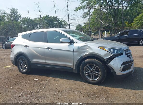 5XYZTDLB0HG460056 2017 HYUNDAI SANTA FE SPORT Silver Вид задньої частини салону