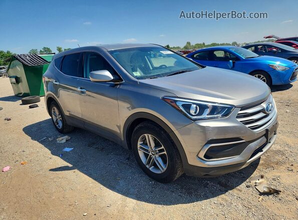 5XYZTDLB0JG532010 2018 HYUNDAI SANTA Gray Front right