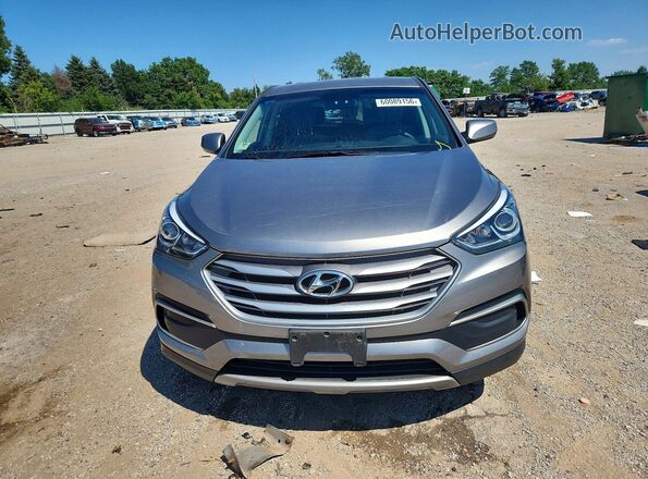 5XYZTDLB0JG532010 2018 HYUNDAI SANTA Gray Front view