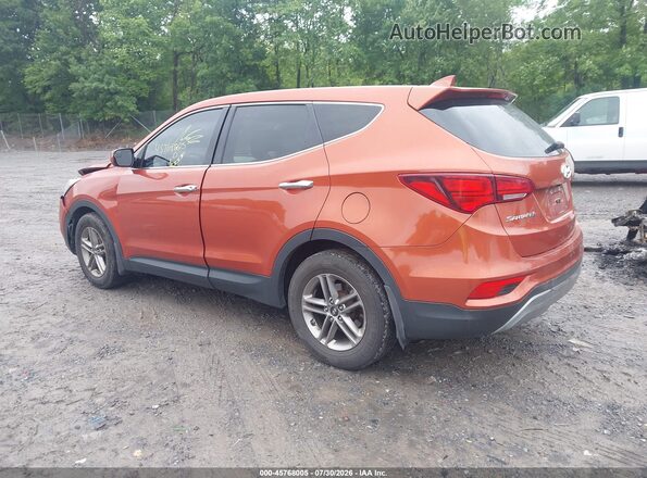 5XYZTDLB1HG438566 2017 HYUNDAI SANTA FE SPORT Оранжевый Задняя левая четверть