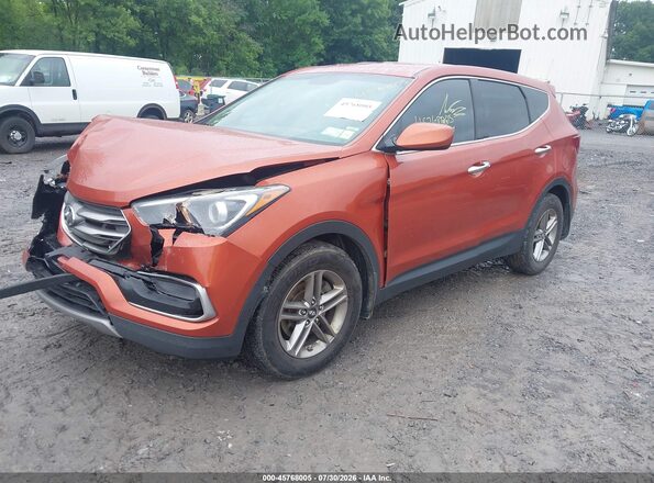 5XYZTDLB1HG438566 2017 HYUNDAI SANTA FE SPORT Оранжевый Передняя левая четверть