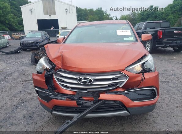 5XYZTDLB1HG438566 2017 HYUNDAI SANTA FE SPORT Оранжевый Вид щитка приборов