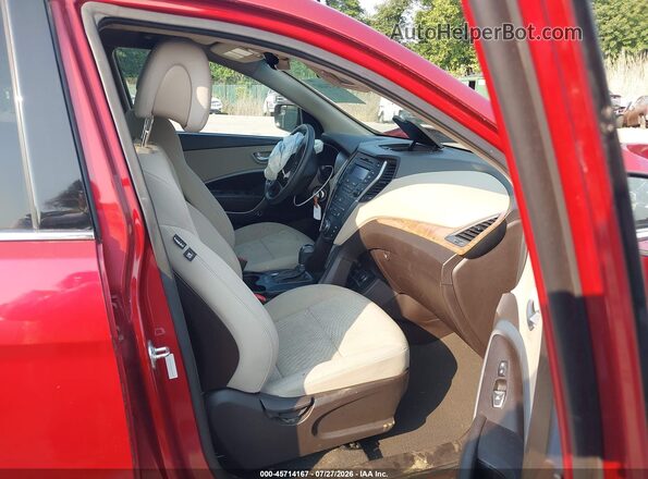 5XYZTDLB2GG373323 2016 HYUNDAI SANTA FE SPORT Red Widok wnętrza z przodu