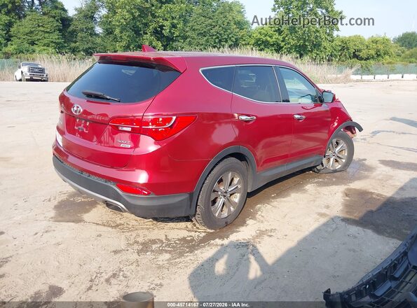 5XYZTDLB2GG373323 2016 HYUNDAI SANTA FE SPORT Red Tył prawy