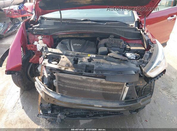 5XYZTDLB2GG373323 2016 HYUNDAI SANTA FE SPORT Red Widok z tyłu