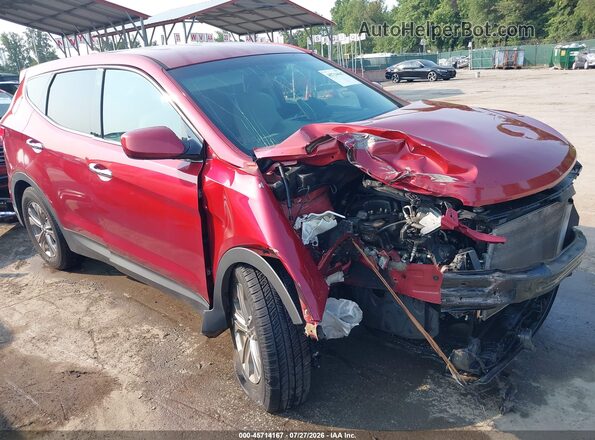5XYZTDLB2GG373323 2016 HYUNDAI SANTA FE SPORT Red Widok z przodu
