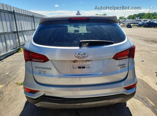 5XYZTDLB2HG419539 2017 HYUNDAI SANTA Серебряный Вид сзади