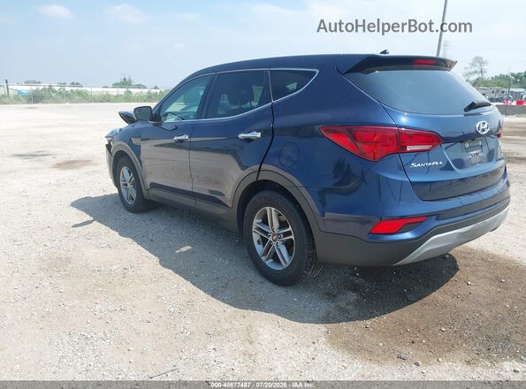 5XYZTDLB4JG560716 2018 HYUNDAI SANTA FE SPORT Blue Trasero izquierdo