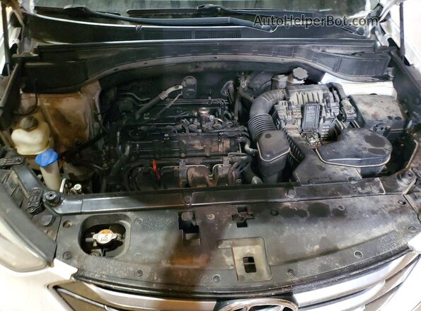 5XYZTDLB5GG342468 2016 HYUNDAI SANTA White Вид підкапотного простору