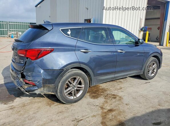 5XYZTDLB5HG431328 2017 HYUNDAI SANTA Синий Задняя правая четверть