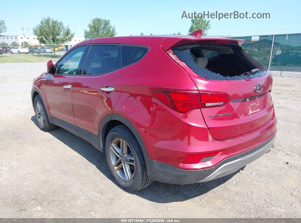 5XYZTDLB5HG495482 2017 HYUNDAI SANTA FE SPORT Red Trasero izquierdo