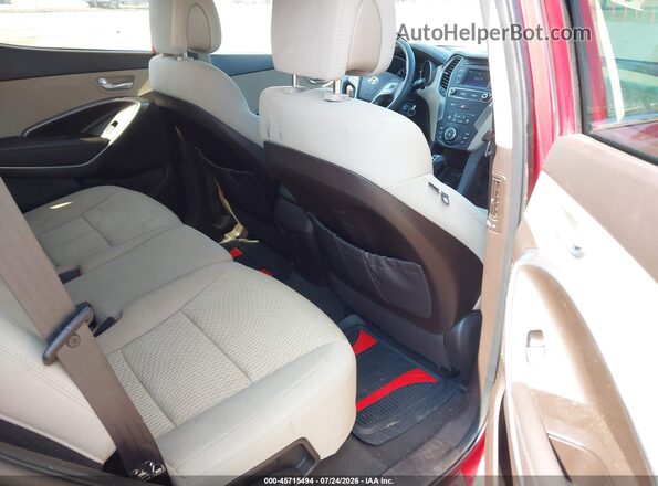 5XYZTDLB5HG495482 2017 HYUNDAI SANTA FE SPORT Red Vista de la etiqueta del VIN