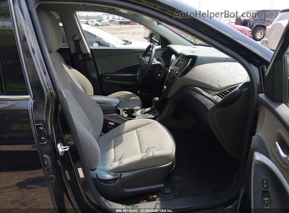 5XYZTDLB5JG559560 2018 HYUNDAI SANTA FE SPORT Black Widok wnętrza z przodu