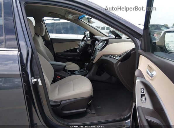 5XYZTDLB6HG458652 2017 HYUNDAI SANTA FE SPORT Gray Front interior view