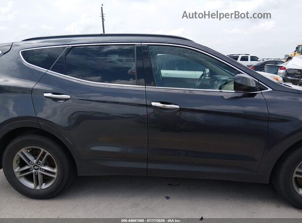 5XYZTDLB6HG458652 2017 HYUNDAI SANTA FE SPORT Gray Rear interior view
