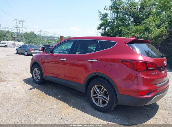 5XYZTDLB6HG487892 2017 HYUNDAI SANTA FE SPORT Red Trasero izquierdo
