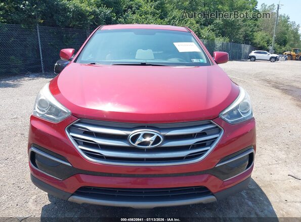 5XYZTDLB6HG487892 2017 HYUNDAI SANTA FE SPORT Red Vista interior trasera