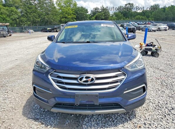 5XYZTDLB6JG565660 2018 HYUNDAI SANTA Blue Front view
