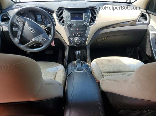 5XYZTDLB6JG565660 2018 HYUNDAI SANTA Blue Dashboard view