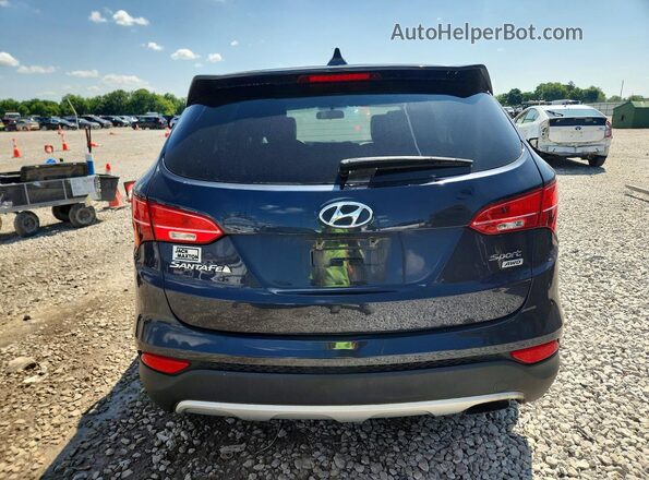 5XYZTDLB7GG363712 2016 HYUNDAI SANTA Blue Вид ззаду