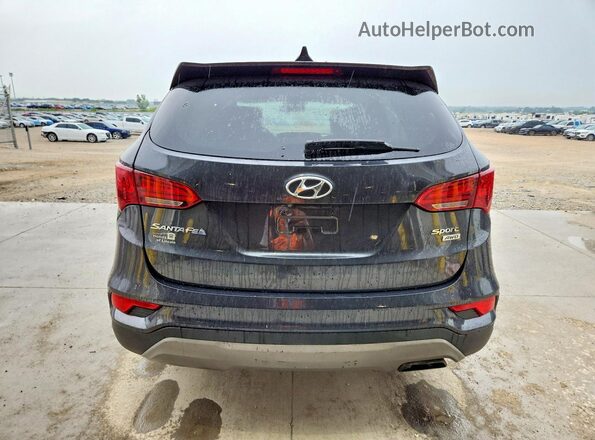 5XYZTDLB7HG453587 2017 HYUNDAI SANTA Черный Вид сзади