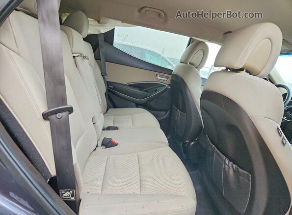 5XYZTDLB7HG453587 2017 HYUNDAI SANTA Черный Вид задних сидений
