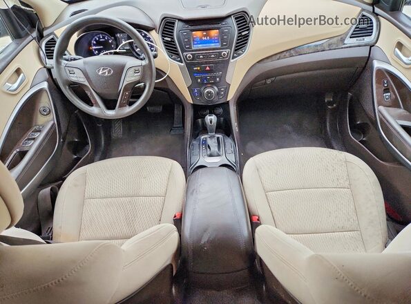 5XYZTDLB7HG453587 2017 HYUNDAI SANTA Черный Вид панели приборов