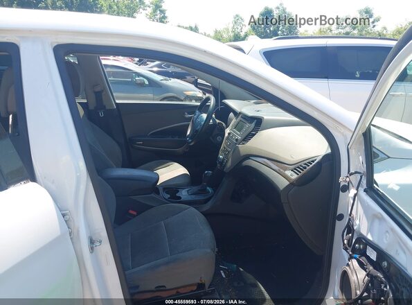 5XYZTDLB8HG403393 2017 HYUNDAI SANTA FE SPORT Белый Вид салона спереди