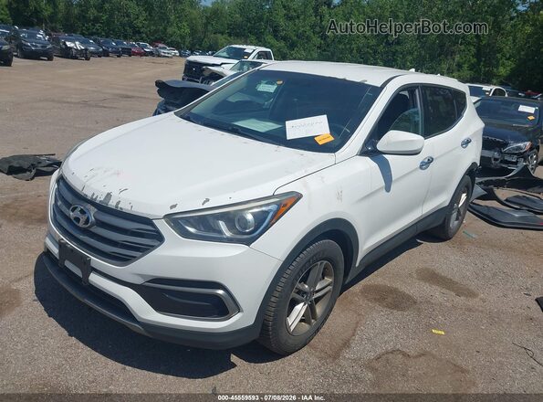 5XYZTDLB8HG403393 2017 HYUNDAI SANTA FE SPORT Белый Передняя левая четверть