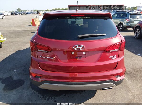 5XYZTDLB9JG538341 2018 HYUNDAI SANTA FE SPORT Red 