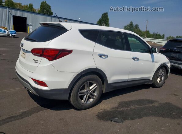 5XYZTDLB9JG560596 2018 HYUNDAI SANTA Белый Задняя правая четверть