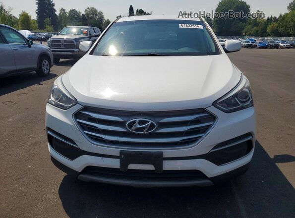 5XYZTDLB9JG560596 2018 HYUNDAI SANTA Белый Вид спереди