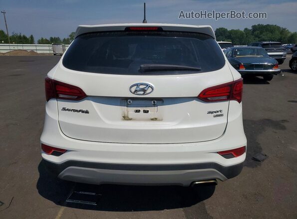 5XYZTDLB9JG560596 2018 HYUNDAI SANTA Белый Вид сзади