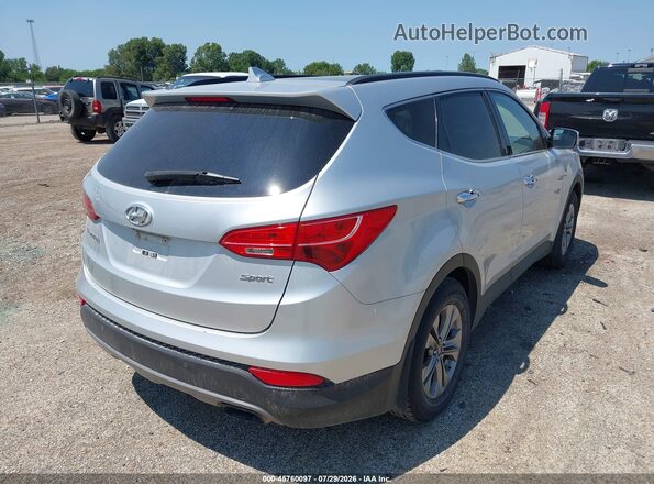 5XYZU3LB0GG315377 2016 HYUNDAI SANTA FE SPORT Silver Задня права чверть