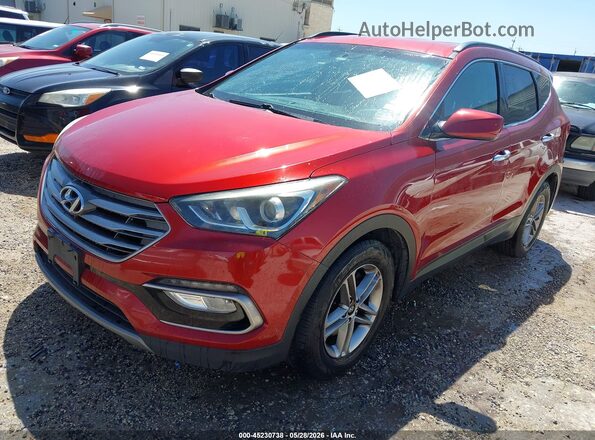 5XYZU3LB0HG491055 2017 HYUNDAI SANTA FE SPORT Red Vista tres cuartos delantera izquierda