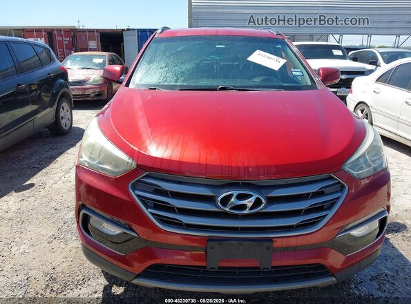 5XYZU3LB0HG491055 2017 HYUNDAI SANTA FE SPORT Red Vista del cuadro de instrumentos