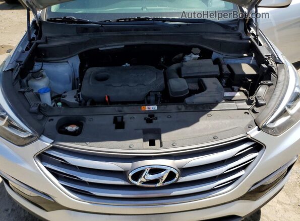 5XYZU3LB0JG538056 2018 HYUNDAI SANTA Silver Engine compartment view