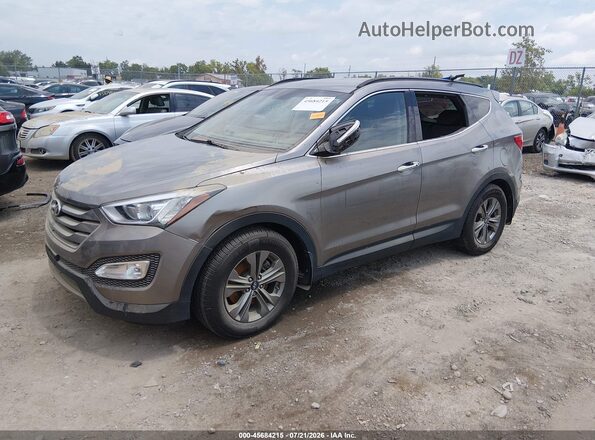 5XYZU3LB1GG324766 2016 HYUNDAI SANTA FE SPORT Silver Առջևի ձախ երեք քառորդ տեսարան