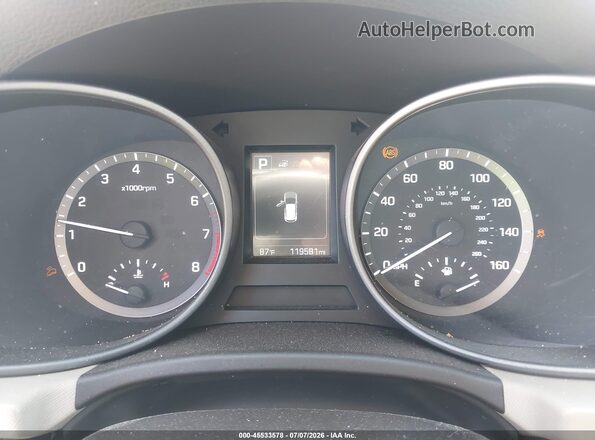 5XYZU3LB1HG452975 2017 HYUNDAI SANTA FE SPORT Blue Widok tylnych siedzeń