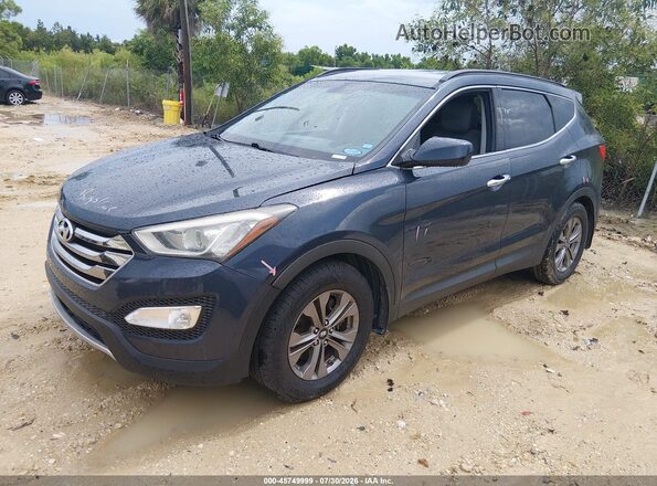 5XYZU3LB2GG336344 2016 HYUNDAI SANTA FE SPORT Blue Front left