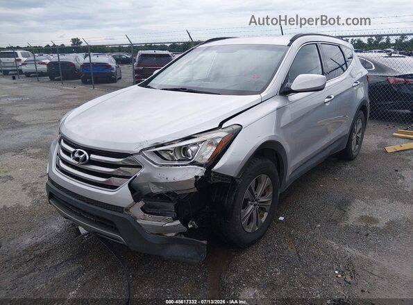 5XYZU3LB2GG366637 2016 HYUNDAI SANTA FE SPORT Silver Առջևի ձախ երեք քառորդ տեսարան