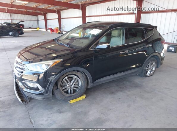 5XYZU3LB2HG407205 2017 HYUNDAI SANTA FE SPORT Black Передня ліва чверть