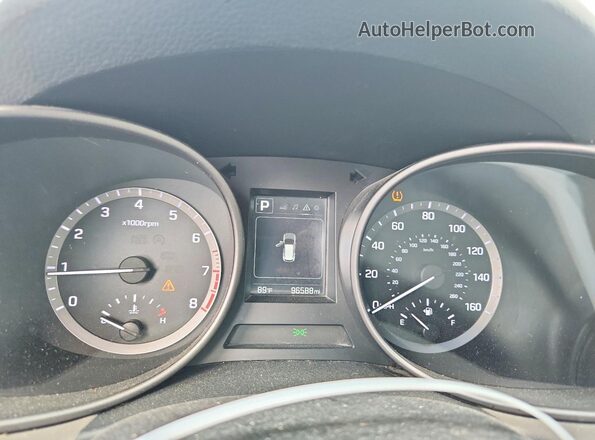 5XYZU3LB4JG541574 2018 HYUNDAI SANTA Белый Вид щитка приборов