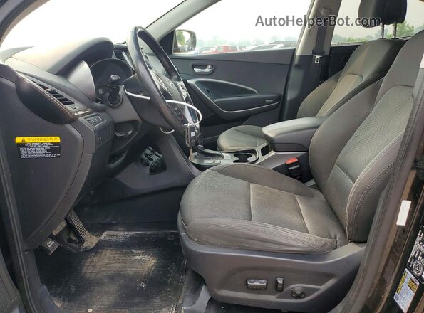 5XYZU3LB5GG328240 2016 HYUNDAI SANTA Black Front interior view