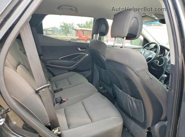 5XYZU3LB5GG328240 2016 HYUNDAI SANTA Black Rear interior view