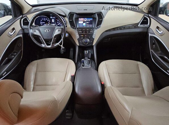 5XYZU3LB5HG419218 2017 HYUNDAI SANTA Silver წინა პანელის ხედი