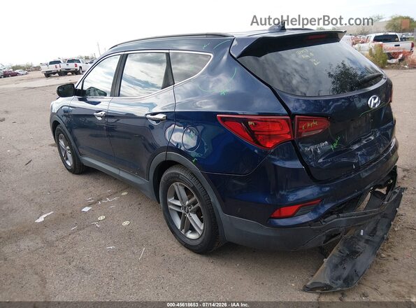 5XYZU3LB5HG459170 2017 HYUNDAI SANTA FE SPORT Blue Հետևի ձախ