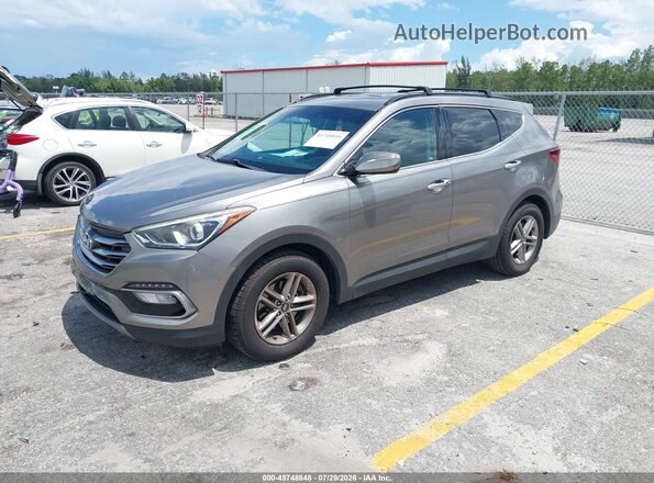 5XYZU3LB5JG515467 2018 HYUNDAI SANTA FE SPORT Серый Передняя левая четверть