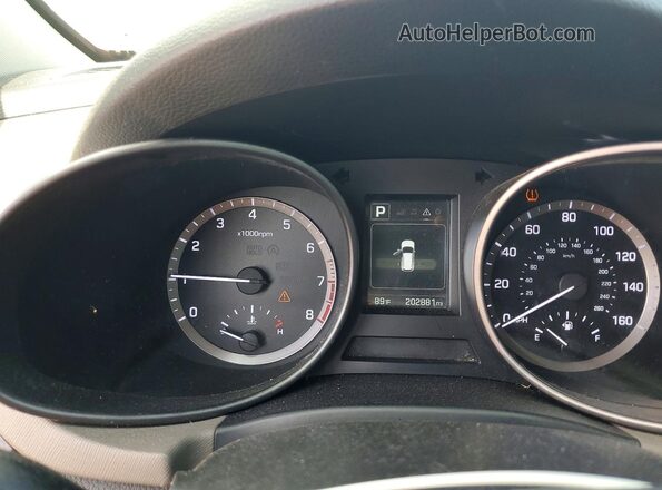 5XYZU3LB5JG536643 2018 HYUNDAI SANTA Белый Вид щитка приборов