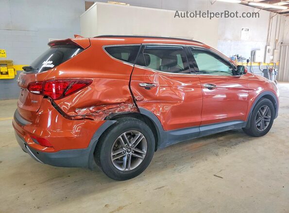 5XYZU3LB6HG431832 2017 HYUNDAI SANTA Orange Задня права чверть
